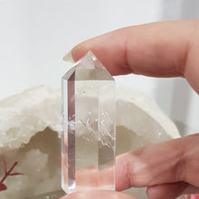 Load image into Gallery viewer, Clear Quartz crystal DT Double Terminated point stone 60mm 1