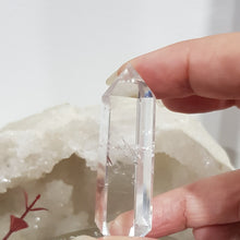 Load image into Gallery viewer, Clear Quartz crystal DT Double Terminated point stone 60mm 1