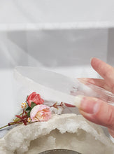Load image into Gallery viewer, Selenite crystal round slab charging plate display 120mm 2