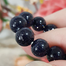 Load image into Gallery viewer, Blue Sandstone Crystal 8mm Beaded Bracelet Gemstone 7.5 inch B72