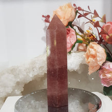 Load image into Gallery viewer, Strawberry Quartz crystal point tower gemstone stone 94mm 1