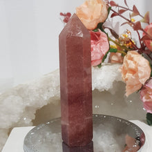 Load image into Gallery viewer, Strawberry Quartz crystal point tower gemstone stone 94mm 1