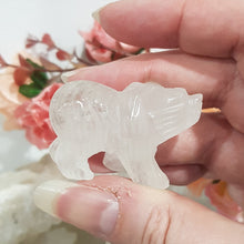 Load image into Gallery viewer, Bear Quartz Crystal Carving Gemstone Stone 45mm 4