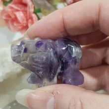 Load image into Gallery viewer, Bear Amethyst Crystal Carving Gemstone Stone 45mm 4