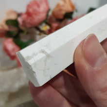 Load image into Gallery viewer, White Agate Crystal Point Tower Gemstone Stone 80mm 3
