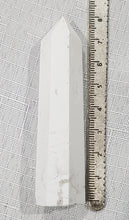 Load image into Gallery viewer, White Agate Crystal Point Tower Gemstone Stone 80mm 3
