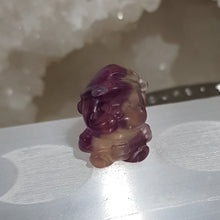 Load image into Gallery viewer, Mini Collectables crystal carving SANTA fluorite gemstone 18mm 316