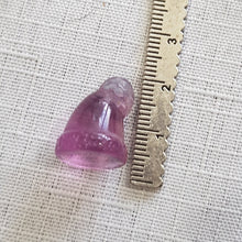 Load image into Gallery viewer, Mini Collectables crystal carving SANTA HAT fluorite gemstone 15mm 349
