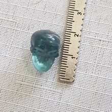 Load image into Gallery viewer, Mini Collectables crystal carving SKULL fluorite gemstone 15mm 350
