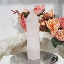 Load image into Gallery viewer, Rose Quartz crystal point tower gemstone stone 95mm 11