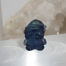 Load image into Gallery viewer, Mini Collectables crystal carving SANTA fluorite gemstone 18mm 367