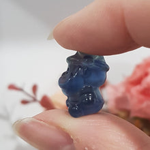 Load image into Gallery viewer, Mini Collectables crystal carving SANTA fluorite gemstone 18mm 367