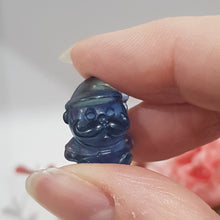 Load image into Gallery viewer, Mini Collectables crystal carving SANTA fluorite gemstone 18mm 367