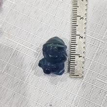 Load image into Gallery viewer, Mini Collectables crystal carving SANTA fluorite gemstone 18mm 367