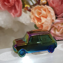 Load image into Gallery viewer, Car Mini Cooper Titanium Aura Obsidian Crystal Carving Gemstone stone 40mm 1
