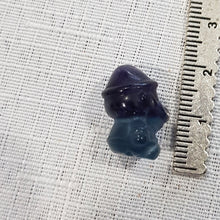Load image into Gallery viewer, Mini Collectables crystal carving SANTA fluorite gemstone 18mm 447
