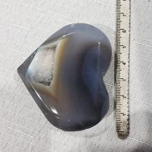 Load image into Gallery viewer, Druzy Agate Heart Crystal Carving Stone 65mm 10