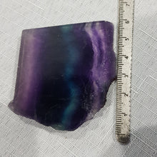 Load image into Gallery viewer, Fluorite slab crystal carving stone 60mm 2