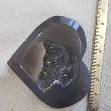 Load image into Gallery viewer, Druzy Agate Heart Crystal Carving Stone 60mm 12