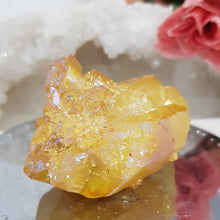 Load image into Gallery viewer, Aura Quartz Cluster Crystal Gemstone Yellow 65mm 6