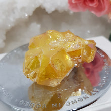 Load image into Gallery viewer, Aura Quartz Cluster Yellow