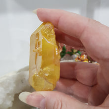 Load image into Gallery viewer, Aura Quartz Cluster Crystal Gemstone Yellow 65mm 6