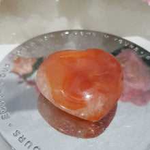 Load image into Gallery viewer, Carnelian Crystal Heart Carving stone 40mm 8 SCRATCHES