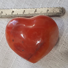 Load image into Gallery viewer, Carnelian Crystal Heart Carving stone 40mm 8 SCRATCHES