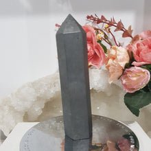 Load image into Gallery viewer, Shungite Crystal Point Tower Stone 95mm 1