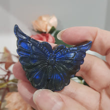 Load image into Gallery viewer, Butterfly Labradorite Crystal Carving Gemstone Stone 53mm 1