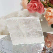 Load image into Gallery viewer, Optical Calcite Crystal Rough Gemstone Stone 50mm 1 CLOUDY & CHIP