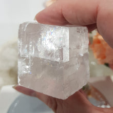 Load image into Gallery viewer, Optical Calcite Crystal Rough Gemstone Stone 42mm 2  RAINBOWS!!