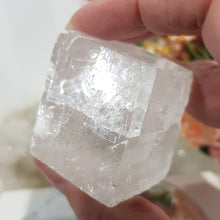 Load image into Gallery viewer, Optical Calcite Crystal Rough Gemstone Stone 42mm 2  RAINBOWS!!
