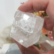 Load image into Gallery viewer, Optical Calcite Crystal Rough Gemstone Stone 42mm 2  RAINBOWS!!