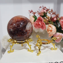 Load image into Gallery viewer, Sphere Stand GOLD alloy ornate 50mm