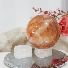 Load image into Gallery viewer, Quartz Sphere Stand Crystal Carving Stone 25mm