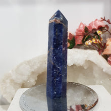 Load image into Gallery viewer, Sodalite Point Tower Crystal Carving Stone 100mm 10 | Emotional Balance
