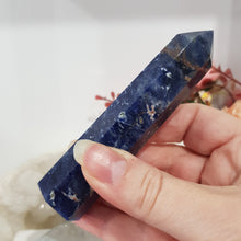 Load image into Gallery viewer, Sodalite Point Tower Crystal Carving Stone 100mm 10 | Emotional Balance
