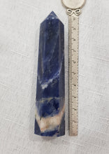 Load image into Gallery viewer, Sodalite Point Tower Crystal Carving Stone 100mm 9 | Emotional Balance
