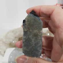 Load image into Gallery viewer, Black Sphalerite Crystal Point Tower Stone 65mm 7