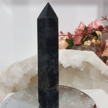 Load image into Gallery viewer, Tourmaline in Quartz Crystal Point Tower Gemstone Stone 96mm 6