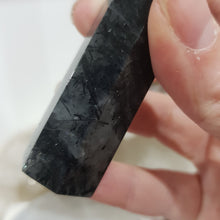 Load image into Gallery viewer, Tourmaline in Quartz Crystal Point Tower Gemstone Stone 96mm 6
