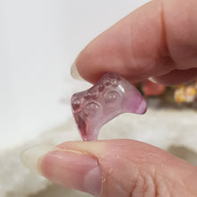 Load image into Gallery viewer, Mini Collectables crystal carving GAMING CONSOLE fluorite gemstone 20mm 617