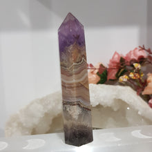 Load image into Gallery viewer, Amethyst Agate crystal point tower gemstone stone 105mm 3