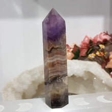Load image into Gallery viewer, Amethyst Agate crystal point tower gemstone stone 105mm 3