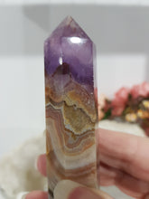 Load image into Gallery viewer, Amethyst Agate crystal point tower gemstone stone 105mm 3