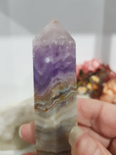 Load image into Gallery viewer, Amethyst Agate crystal point tower gemstone stone 100mm 5