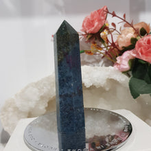 Load image into Gallery viewer, Kyanite Crystal Point Tower Stone 90mm 1 with a tinge of RUBY