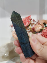 Load image into Gallery viewer, Kyanite Crystal Point Tower Stone 90mm 1 with a tinge of RUBY