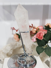Load image into Gallery viewer, Quartz Sceptor on silver stand Crystal Carving Stone 180mm - Lovely!